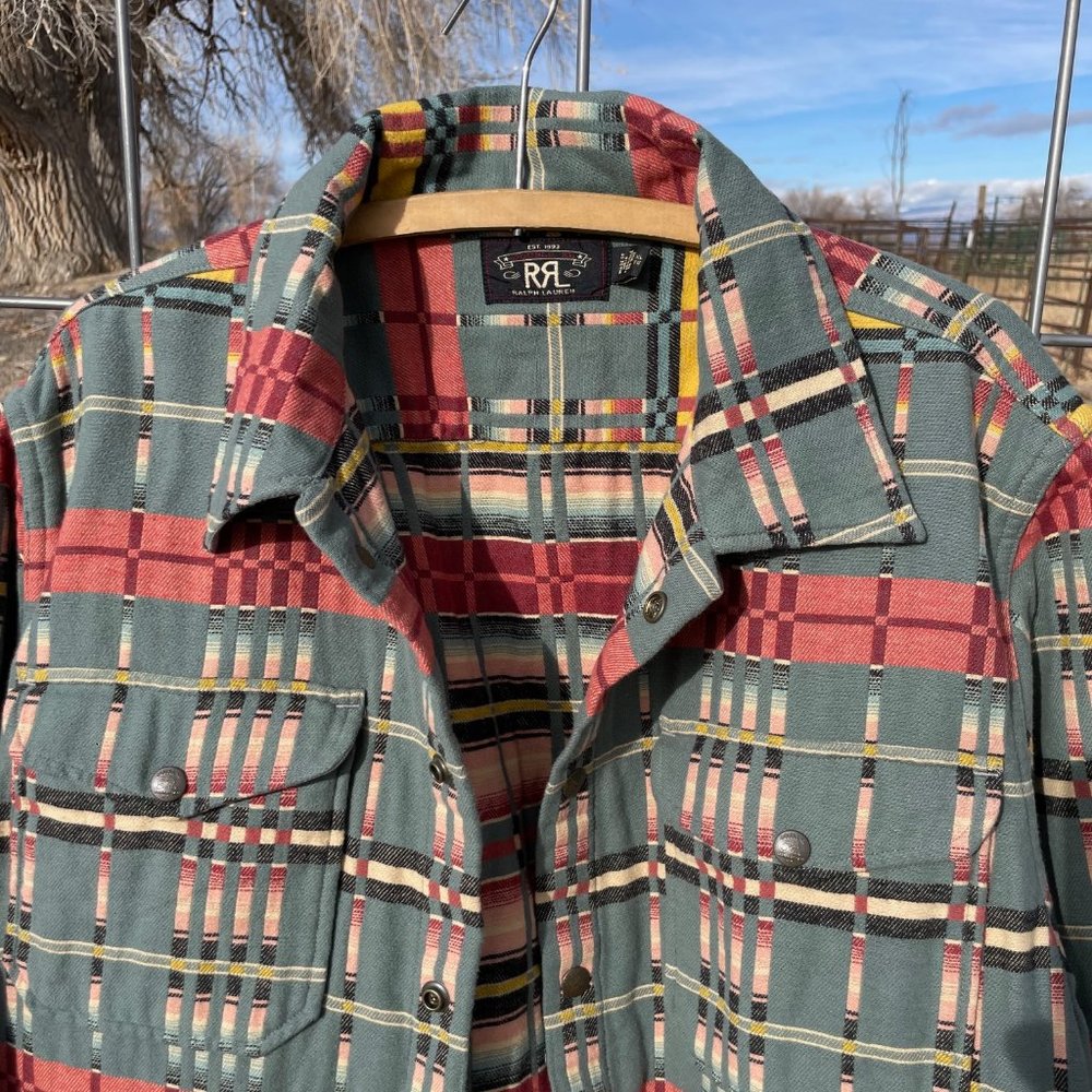 RRL Ralph Lauren Women's Southwestern Teal Ranch Jacket Size XL